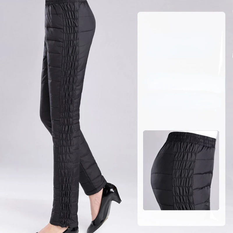 Woman White Duck Down Padded Thicken Warm Thicken Pants Female Joggers Sportswear Down Pants Ladies Streetwear Sweatpants G141
Woman White Duck Down Padded Thicken Warm Thicken Pants Female Joggers Sportswear Down Pants Ladies Streetwear Sweatpants G141