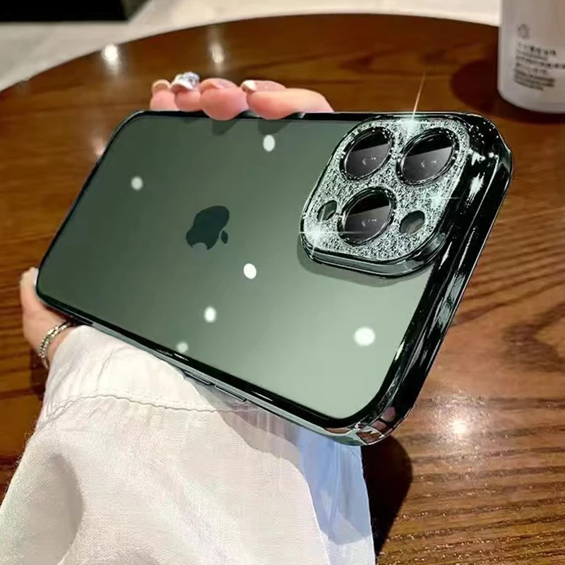 Luxury Glitter Diamond Clear With Lens Protector Case for iPhone 13 12 11 Pro Max XS XR X 8 7 Plus Transparent Silicone Cover
Luxury Glitter Diamond Clear With Lens Protector Case for iPhone 13 12 11 Pro Max XS XR X 8 7 Plus Transparent Silicone Cover
