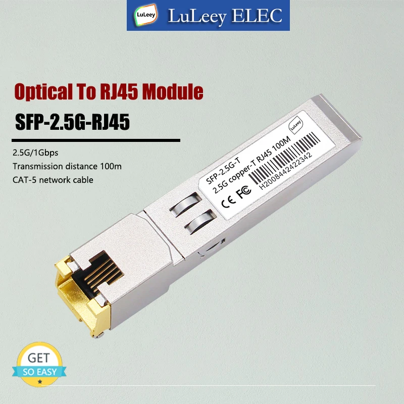 Модуль 2,5G SFP для сетевой карты RJ45 2500M, совместимый с переключателем Huawei H3C Cisco TPLINK GE-Φ
Модуль 2,5G SFP для сетевой карты RJ45 2500M, совместимый с переключателем Huawei H3C Cisco TPLINK GE-Φ