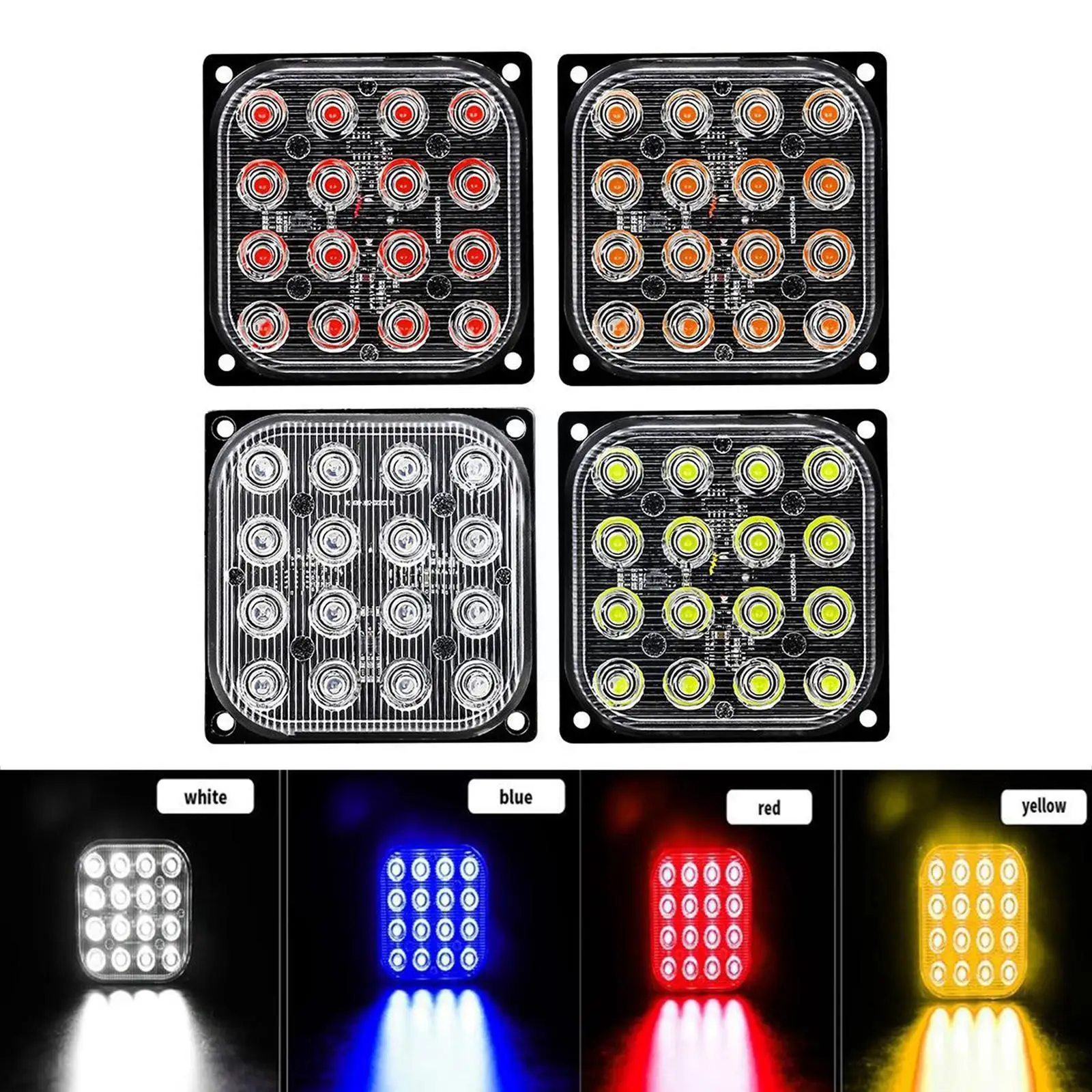 16LED Truck Strobe Side Lights Square Truck Emergency Warning Flashing Grille Beacon Amber Lightbar Lamp Car Strobe Light C5L3
16LED Truck Strobe Side Lights Square Truck Emergency Warning Flashing Grille Beacon Amber Lightbar Lamp Car Strobe Light C5L3