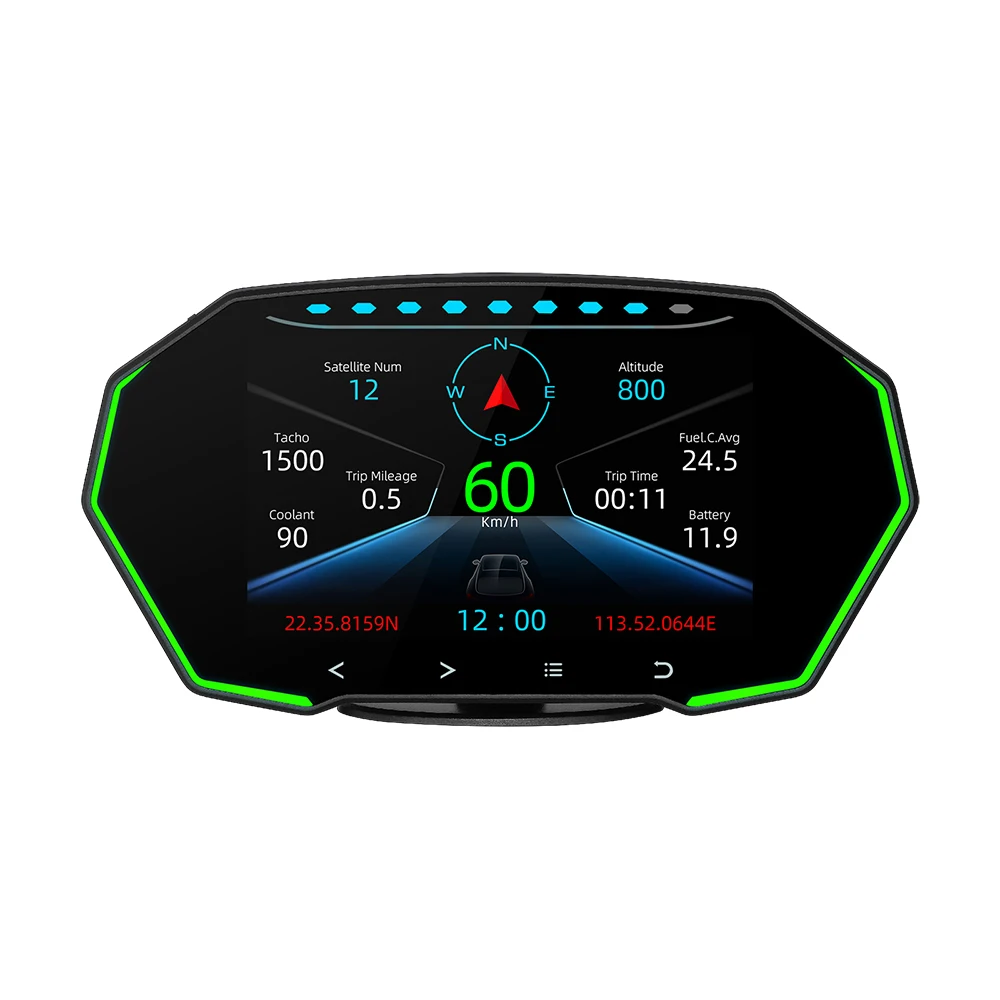 Car HUD Head Up Display Speed Speedometer Digital Gauge OBD GPS System Gradiometer Vehicle Auto Diagnostic Tool
Car HUD Head Up Display Speed Speedometer Digital Gauge OBD GPS System Gradiometer Vehicle Auto Diagnostic Tool