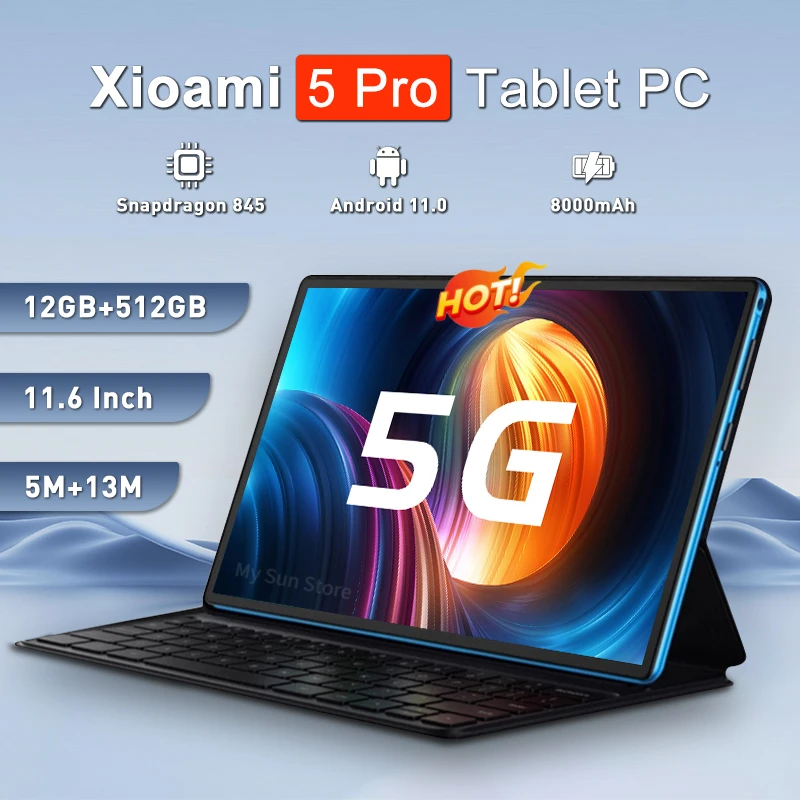 2023 Original Pad 5 Pro Tablet 128GB/256GB/512GB ROM Global Version Tablette Android 11.0 Snapdragon 845 5G WIFI
2023 Original Pad 5 Pro Tablet 128GB/256GB/512GB ROM Global Version Tablette Android 11.0 Snapdragon 845 5G WIFI