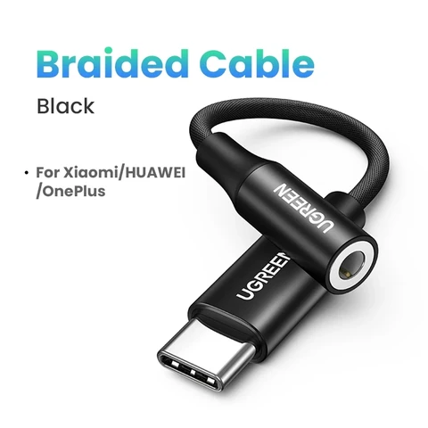 UGREEN USB Type C к 3,5 мм наушники USB C кабель USB C к 3,5 адаптер для наушников аудио кабель для Xiaomi Mi10 HUAWEI P30 Oneplus 9