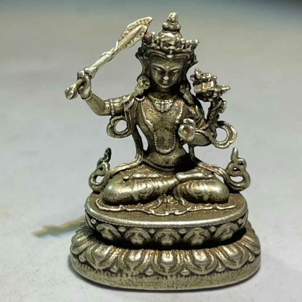 Collect Chinese Elaboration Cupronickel Auspicious“The Bodhisattva Manjusri Buddha”Statue Metal Crafts Home Decoration
Collect Chinese Elaboration Cupronickel Auspicious“The Bodhisattva Manjusri Buddha”Statue Metal Crafts Home Decoration