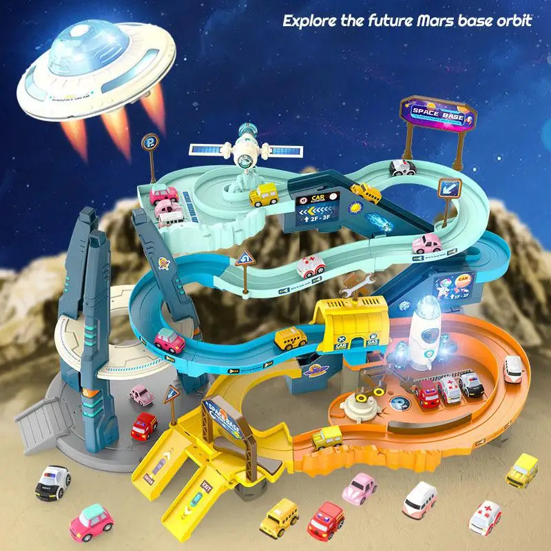 Electric Rail Car Toy Mars Base Car Break Through Parent-child Interaction Scooter Parking Lot Children's Puzzle Boy Gift
Electric Rail Car Toy Mars Base Car Break Through Parent-child Interaction Scooter Parking Lot Children's Puzzle Boy Gift