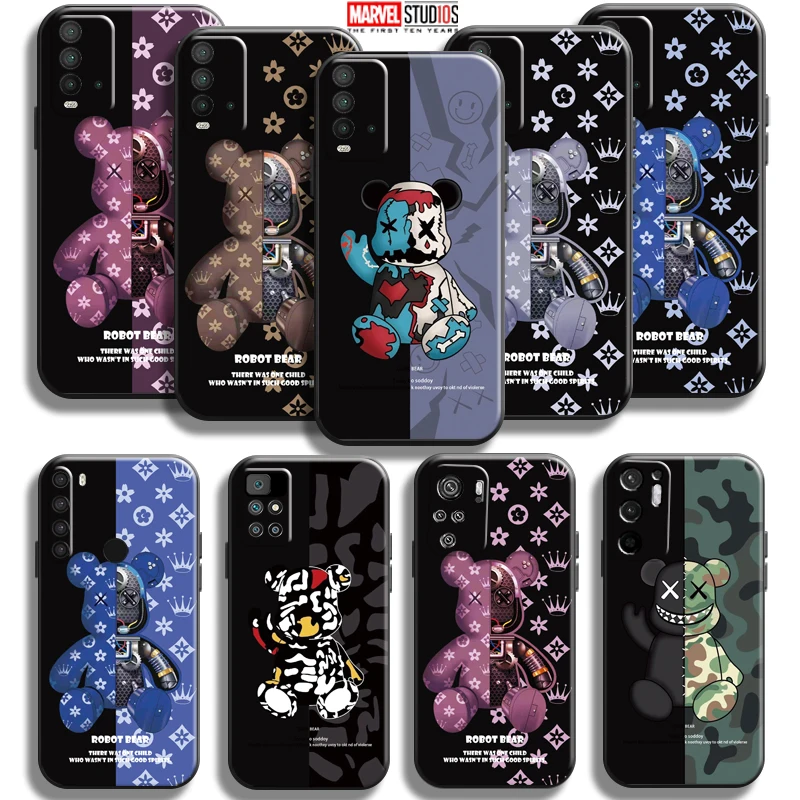 Luxury Fashion Bear Phone Case For Xiaomi Redmi Note 10 10S 9 9S 9T 5G 8 8T 7 Pro Redmi 10 9 9A 9T 9C 8 8A TPU Silicone Cover
Luxury Fashion Bear Phone Case For Xiaomi Redmi Note 10 10S 9 9S 9T 5G 8 8T 7 Pro Redmi 10 9 9A 9T 9C 8 8A TPU Silicone Cover
