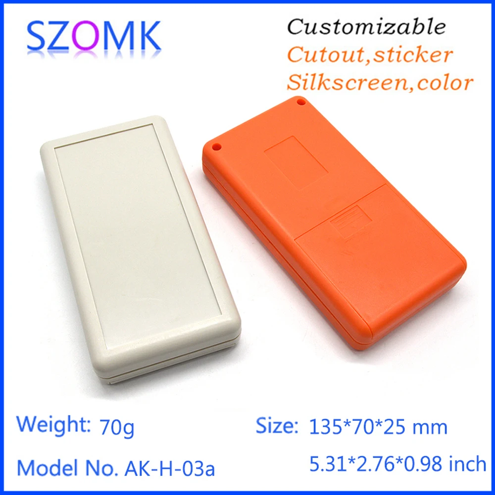 5 Pieces 3AA battery szomk plastic housing enclosure 135*70*25mm handheld abs enclosure, plastic box
5 Pieces 3AA battery szomk plastic housing enclosure 135*70*25mm handheld abs enclosure, plastic box