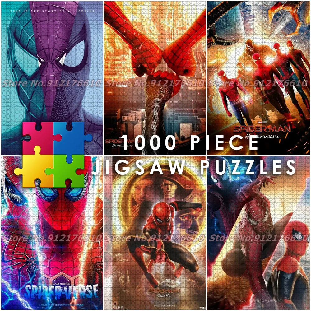 Spider Man No Way Home 1000 Piece Jigsaw Puzzles Marvel Movie Spider-Man Puzzles Paper Diy Creative Decompress Educational Toys
Spider Man No Way Home 1000 Piece Jigsaw Puzzles Marvel Movie Spider-Man Puzzles Paper Diy Creative Decompress Educational Toys