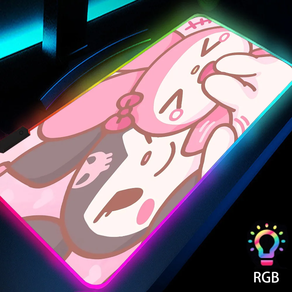 Cute Mause Pad Gamer Rgb Gamer Girl Backlit Mat Amusement Large Gaming Desk Accessories Desk Protector with Led Non-slip Pad
Cute Mause Pad Gamer Rgb Gamer Girl Backlit Mat Amusement Large Gaming Desk Accessories Desk Protector with Led Non-slip Pad