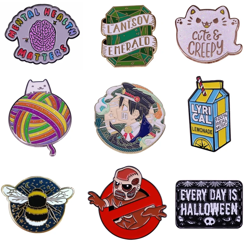AD802 Patchfan Funny Anime Pins Brooch Metal Badge for Backpack Clothes Shirt Collar Enamel Pin Fans Gifts For Women Men
AD802 Patchfan Funny Anime Pins Brooch Metal Badge for Backpack Clothes Shirt Collar Enamel Pin Fans Gifts For Women Men