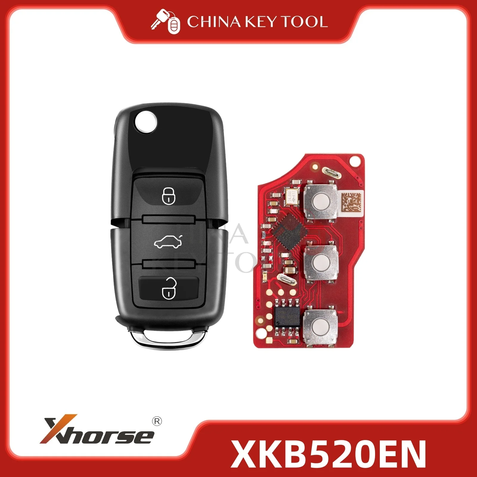 Проводной дистанционный ключ Xhorse 2-го поколения B5, тип XKB520EN
Проводной дистанционный ключ Xhorse 2-го поколения B5, тип XKB520EN