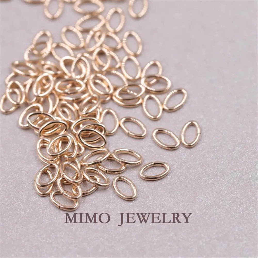 

USA 14K Gold Filled oval open ring link ring DIY necklace bracelet accessories