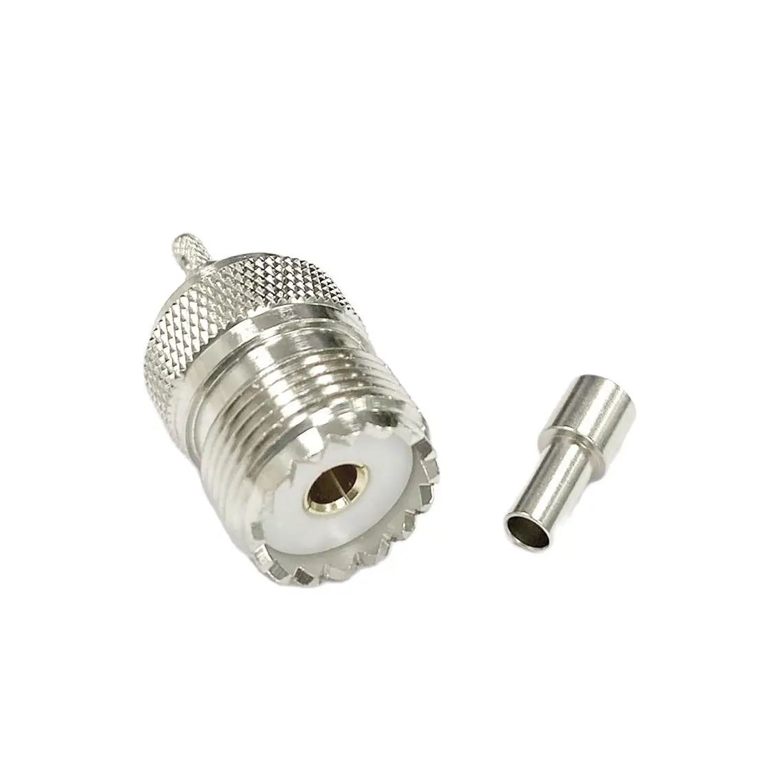 1PC UHF Female Jack SO239 RF Coax Connector Crimp For RG316 RG174 LMR100 Cable Straight Nickelplated NEW Wholesale
1PC UHF Female Jack SO239 RF Coax Connector Crimp For RG316 RG174 LMR100 Cable Straight Nickelplated NEW Wholesale