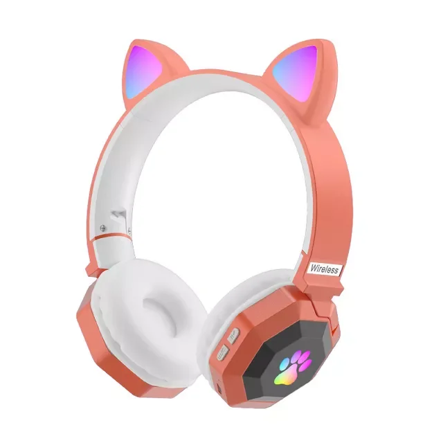 Wireless Headphone cat ear Bluetooth 5.0 Headset RGB stereo music Helmet Mobile phone with Micrphone Earphone Gift
Wireless Headphone cat ear Bluetooth 5.0 Headset RGB stereo music Helmet Mobile phone with Micrphone Earphone Gift