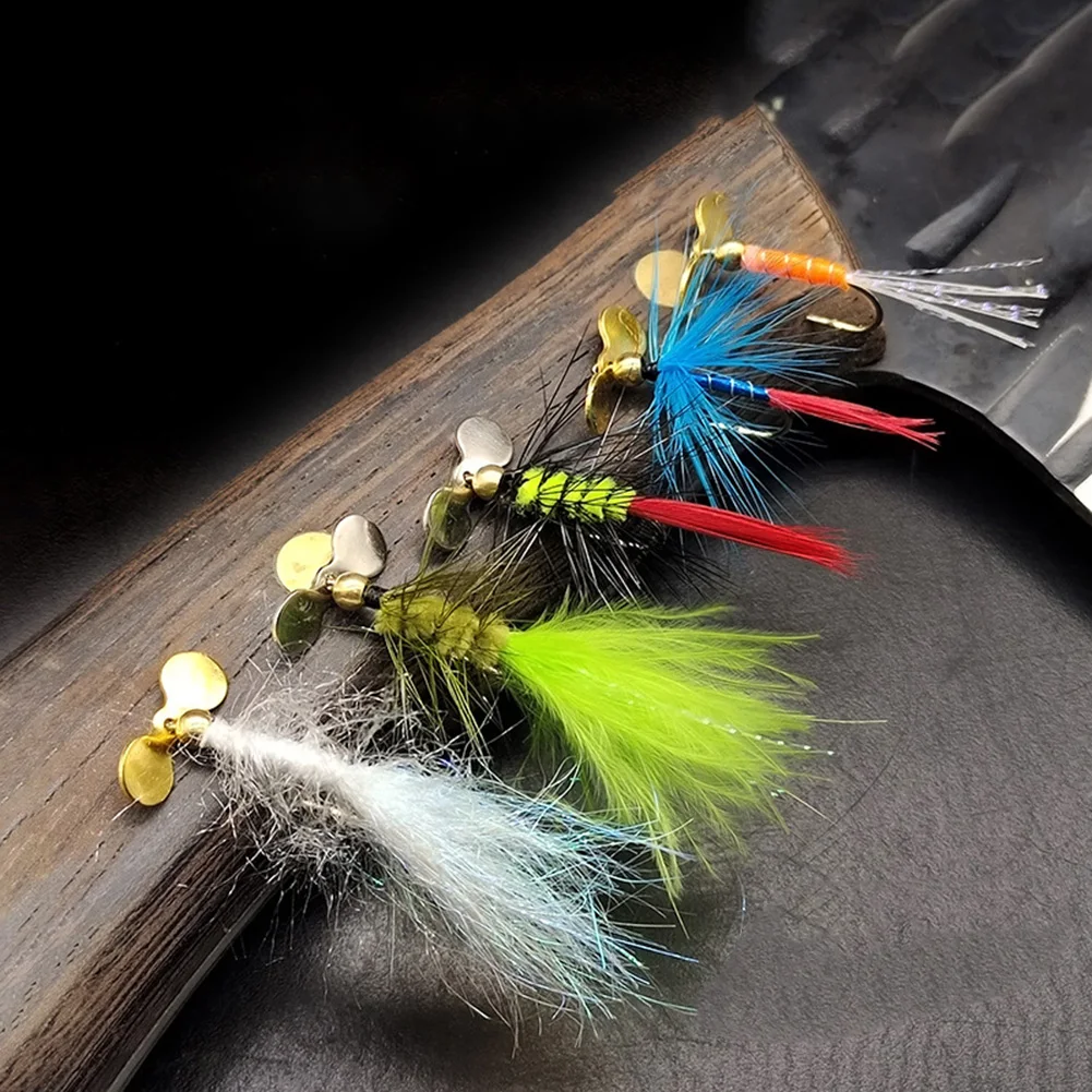 5 Pcs Fly Fishing Lure Propeller Spinner Bait Redfin Striped Bass Seatrout Metal / Colorful Color Outdoor Fishing Lures
5 Pcs Fly Fishing Lure Propeller Spinner Bait Redfin Striped Bass Seatrout Metal / Colorful Color Outdoor Fishing Lures