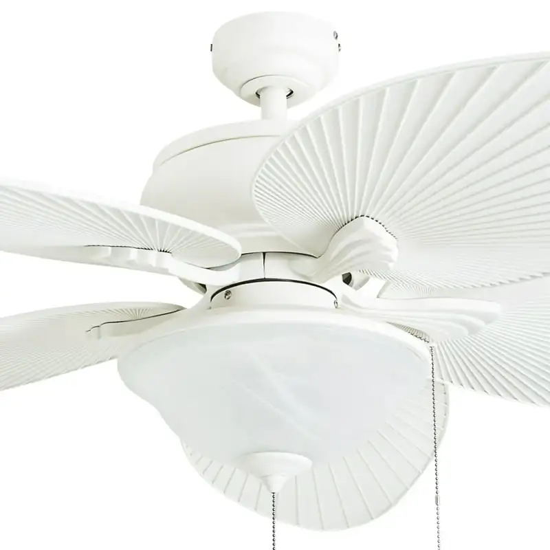 52" Tropical Indoor/Outdoor Ceiling Fan with 5 Blades, Kit, Pull Chains & Reverse Airflow
52" Tropical Indoor/Outdoor Ceiling Fan with 5 Blades, Kit, Pull Chains & Reverse Airflow