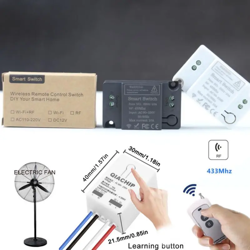 2023 Wireless Remote Control Switch RF 433M Household Wiring Free Panel Lamp Control 220V Single Way Intelligent Breaker Switch
2023 Wireless Remote Control Switch RF 433M Household Wiring Free Panel Lamp Control 220V Single Way Intelligent Breaker Switch