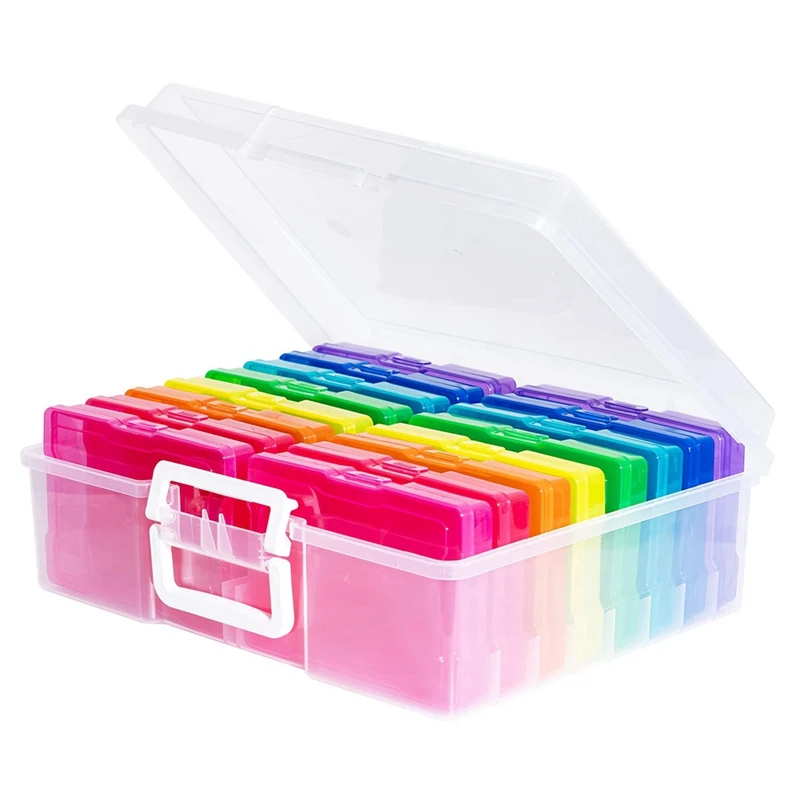 New-Transparent 4 X 6 Inch Photo Cases And Clear Craft Keeper With Handle - 16 Inner Cases Plastic Storage Container Box
New-Transparent 4 X 6 Inch Photo Cases And Clear Craft Keeper With Handle - 16 Inner Cases Plastic Storage Container Box