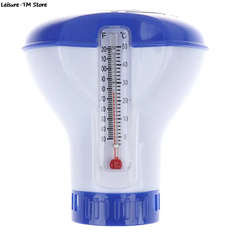 1pc Swimming Pool Floating Chemical Chlorine Dispenser with Thermometer Disinfection Automatic Applicator Pump
1pc Swimming Pool Floating Chemical Chlorine Dispenser with Thermometer Disinfection Automatic Applicator Pump