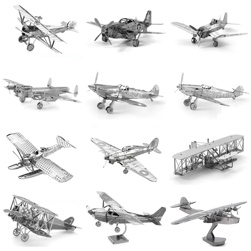 Classic World War II fighter Metal Assembly Models DIY Military F4U P51 Mustang Building Blocks Decoration Toy For Kids
Classic World War II fighter Metal Assembly Models DIY Military F4U P51 Mustang Building Blocks Decoration Toy For Kids