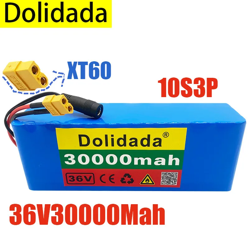Новый литиевый аккумулятор высокой мощности 10S3P 36 в 30 Ач XT60 500 Вт 42 в 18650 30000 мАч для электрического велосипеда скутера BMS
Новый литиевый аккумулятор высокой мощности 10S3P 36 в 30 Ач XT60 500 Вт 42 в 18650 30000 мАч для электрического велосипеда скутера BMS