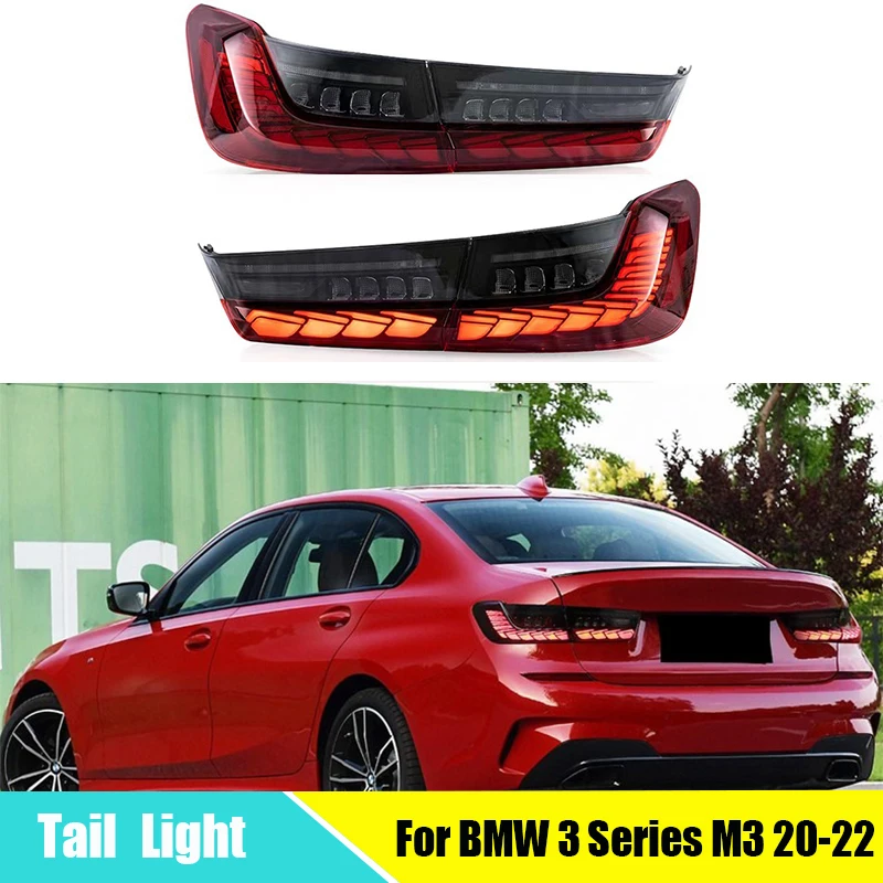 

LED Taillight For BMW 3 Series G20 G28 G80 M3 325i 330i 2020-2022 Brake Lamp Reverse Dynamic Turn Signal Tail Light Assembly