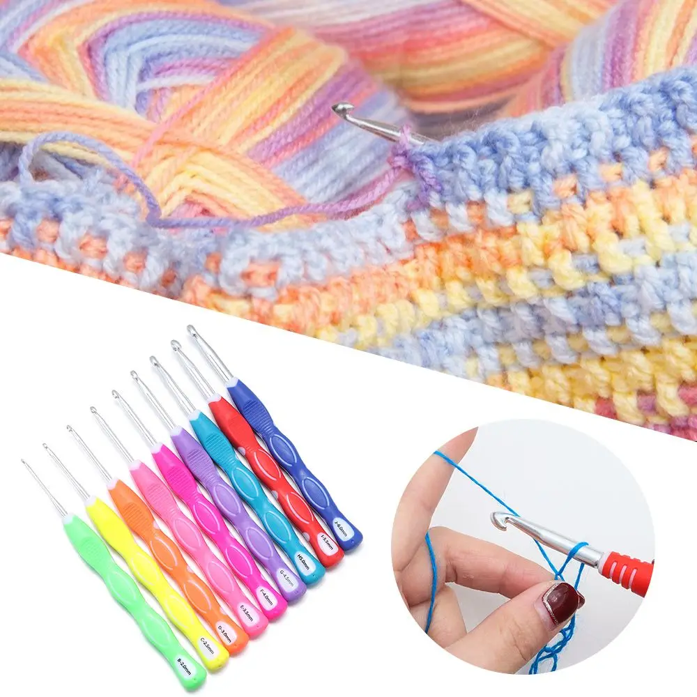20mm-60mm Multicolor Scarf Weaving Tool Knitting Colorful Knitting Needles Set Soft Handle Alumina Crochet Hooks
20mm-60mm Multicolor Scarf Weaving Tool Knitting Colorful Knitting Needles Set Soft Handle Alumina Crochet Hooks