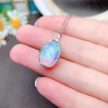 YULEM natural Big size Opal elegant 10x14mm Lady necklace high class set luxury jewelry party gifts engagement wedding