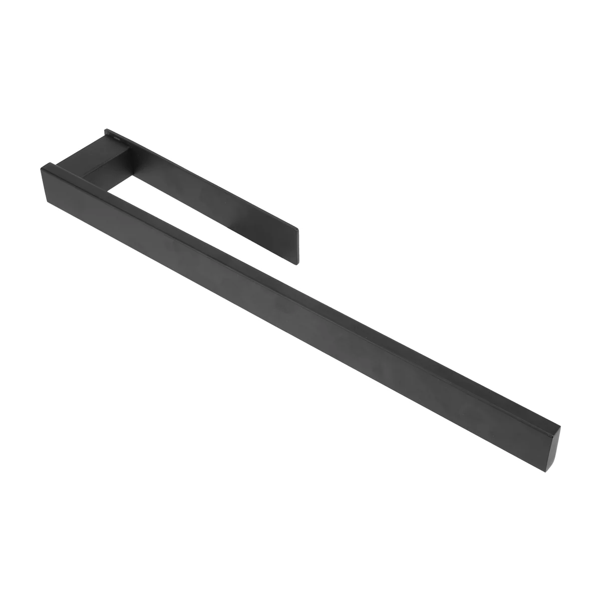 

Stainless Steel Towel Rack - Self Adhesive No Punch Towel Rack 39cm Black Bathroom Toilet Towel Rack(Black)