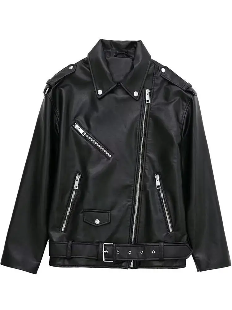 Куртка-бомбер MESTTRAF Y2K женская из искусственной кожи, модный пиджак в винтажном стиле, верхняя одежда с длинным рукавом и молнией спереди, шикарные топы, 2023
Куртка-бомбер MESTTRAF Y2K женская из искусственной кожи, модный пиджак в винтажном стиле, верхняя одежда с длинным рукавом и молнией спереди, шикарные топы, 2023