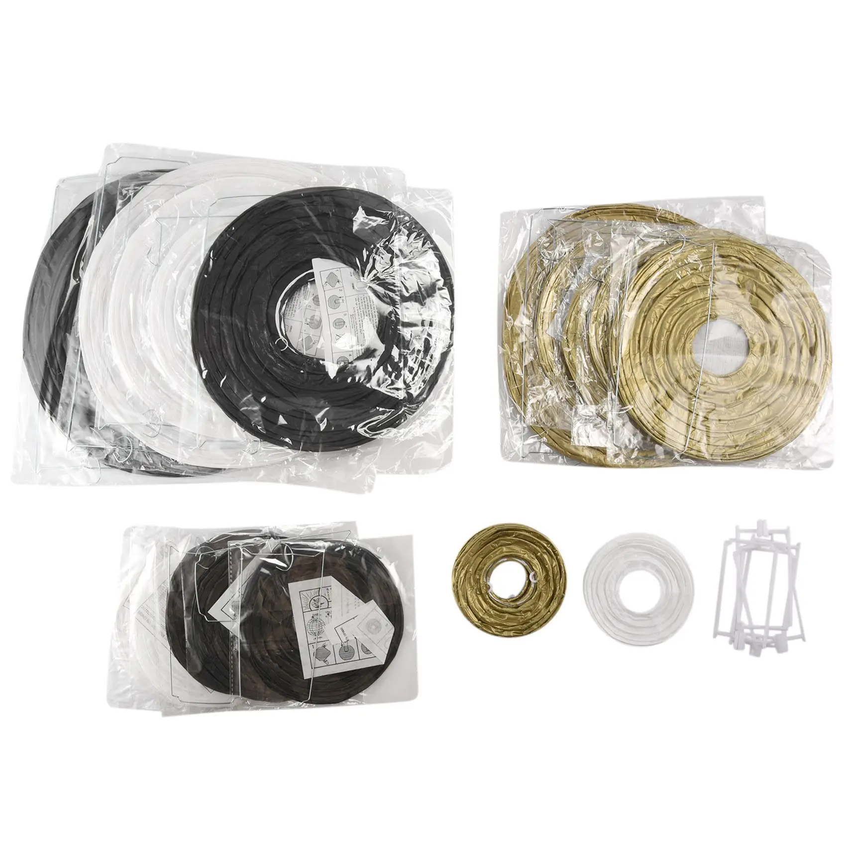 Decorative Party Paper Lanterns 20 Pcs Gold White Black Round Japanese/Chinese Lantern Lanterne Papier for Wedding Outdoor Decor
Decorative Party Paper Lanterns 20 Pcs Gold White Black Round Japanese/Chinese Lantern Lanterne Papier for Wedding Outdoor Decor