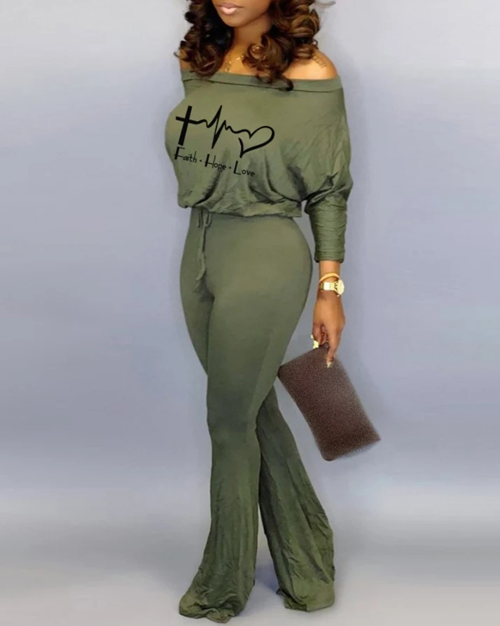 Autumn 2022 New Women's Jumpsuit Casual Letter Heart Pattern Print Long Sleeve Top Lace Up Hoodie Wide Leg Pants One Piece
Autumn 2022 New Women's Jumpsuit Casual Letter Heart Pattern Print Long Sleeve Top Lace Up Hoodie Wide Leg Pants One Piece