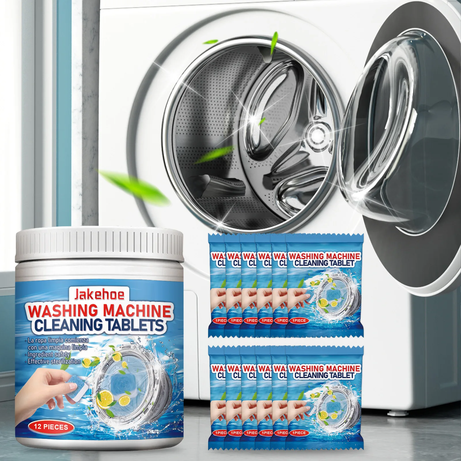 Таблетки для чистки стиральных машин, 12 шт., барабан для глубокой очистки и удаление запаха, безопасный для стиральных машин передней/верхней загрузки, простота использования
Таблетки для чистки стиральных машин, 12 шт., барабан для глубокой очистки и удаление запаха, безопасный для стиральных машин передней/верхней загрузки, простота использования