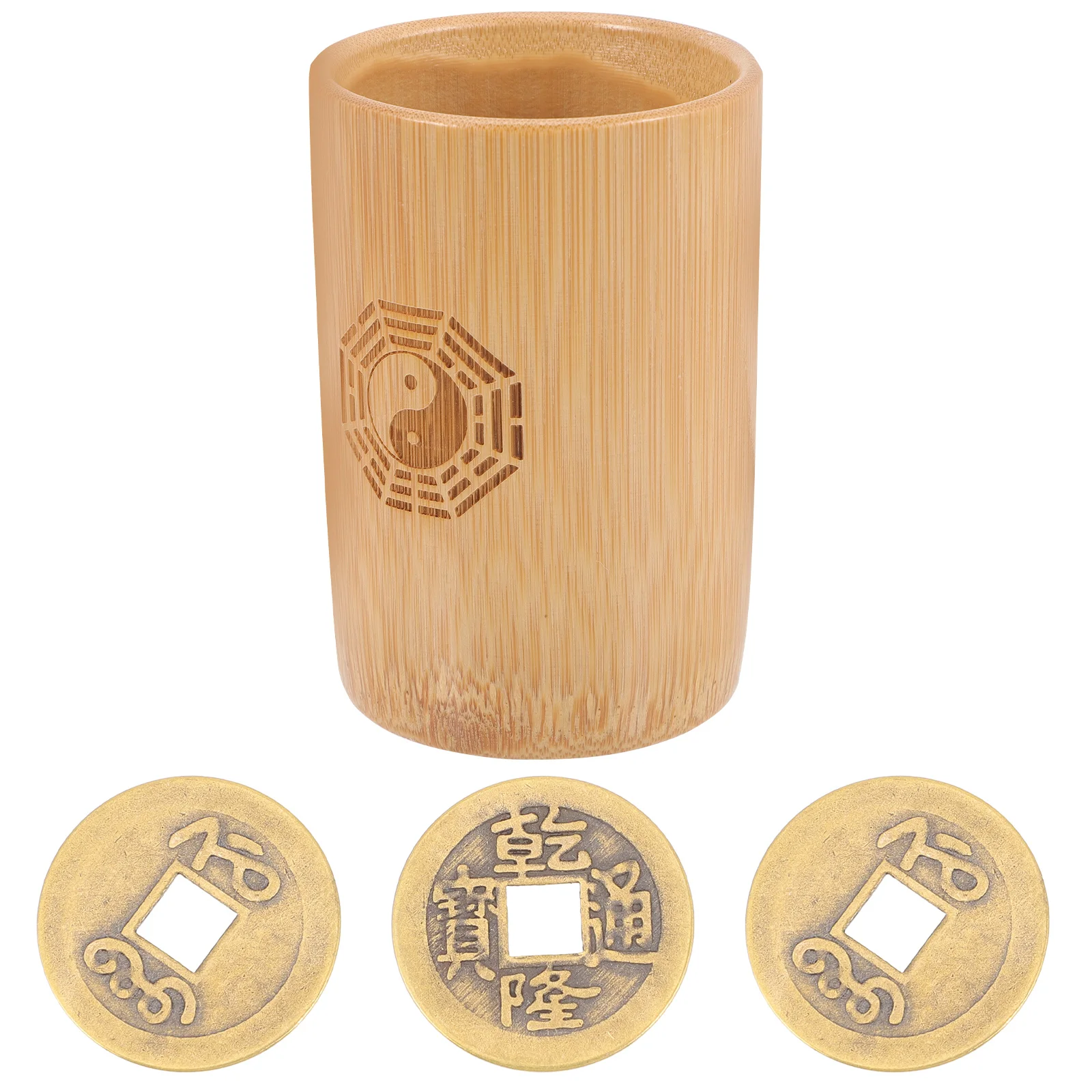 Pendulum Board New Year Coins Fortune Telling Coin and Bucket Set Copper Fortune Teller Copper I- ching Coins Divination Game
Pendulum Board New Year Coins Fortune Telling Coin and Bucket Set Copper Fortune Teller Copper I- ching Coins Divination Game