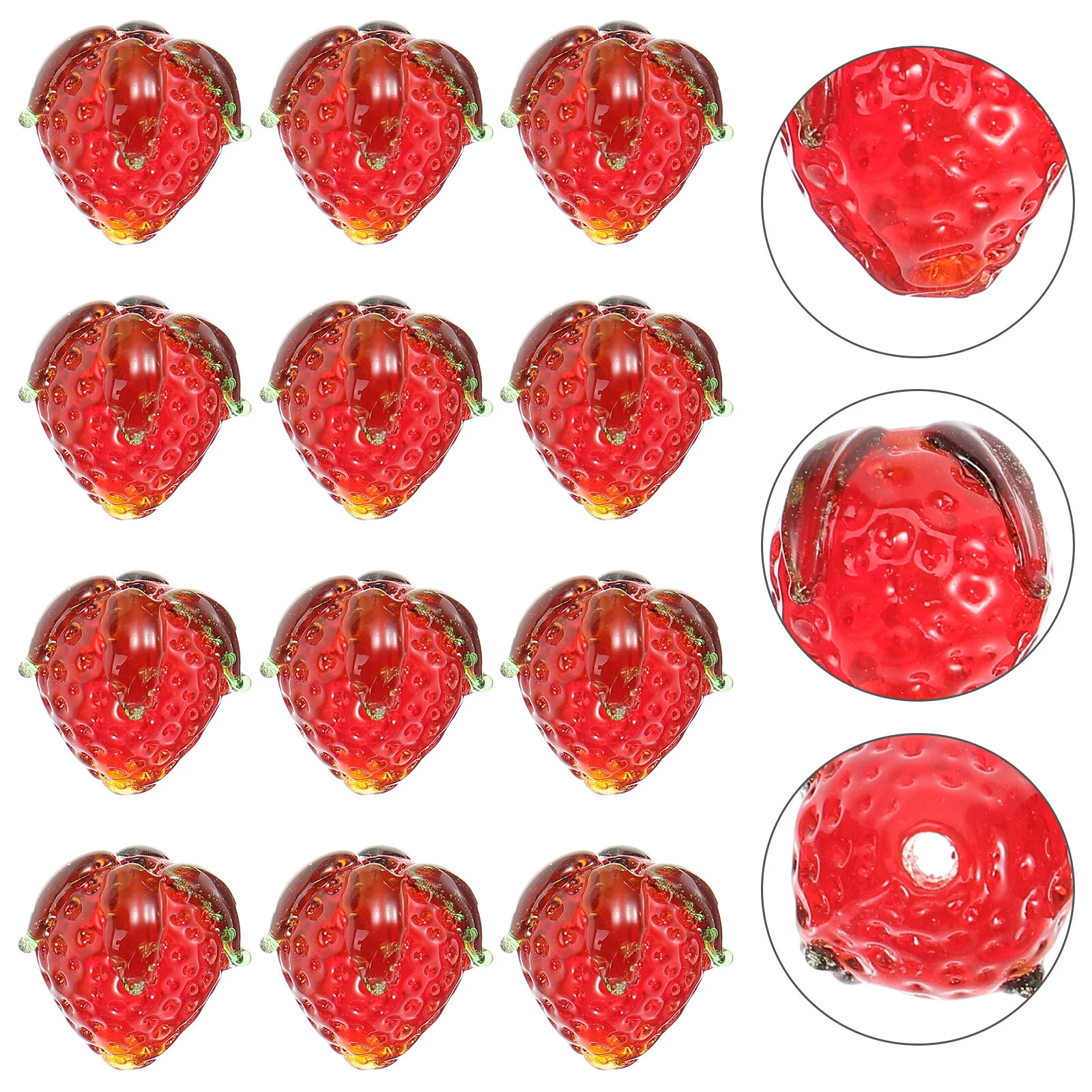 16 Pcs Lamp Beads Strawberry Pendants Jewelry Accessory Bangle Charms Small DIY Handmade Necklaces Making Decorate Shaped
16 Pcs Lamp Beads Strawberry Pendants Jewelry Accessory Bangle Charms Small DIY Handmade Necklaces Making Decorate Shaped