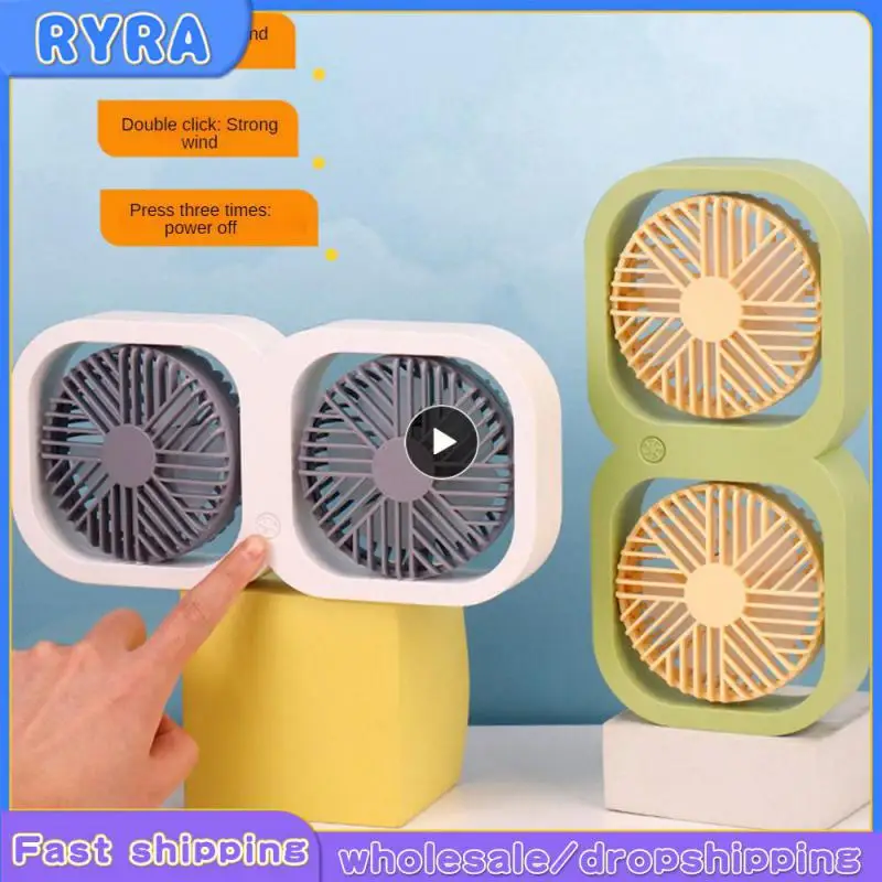 Mini Fan Student Desktop Deskmate Dormitory Desktop Handheld Silent Cooling Fan New Rechargeable Double-head Desktop Fan
Mini Fan Student Desktop Deskmate Dormitory Desktop Handheld Silent Cooling Fan New Rechargeable Double-head Desktop Fan