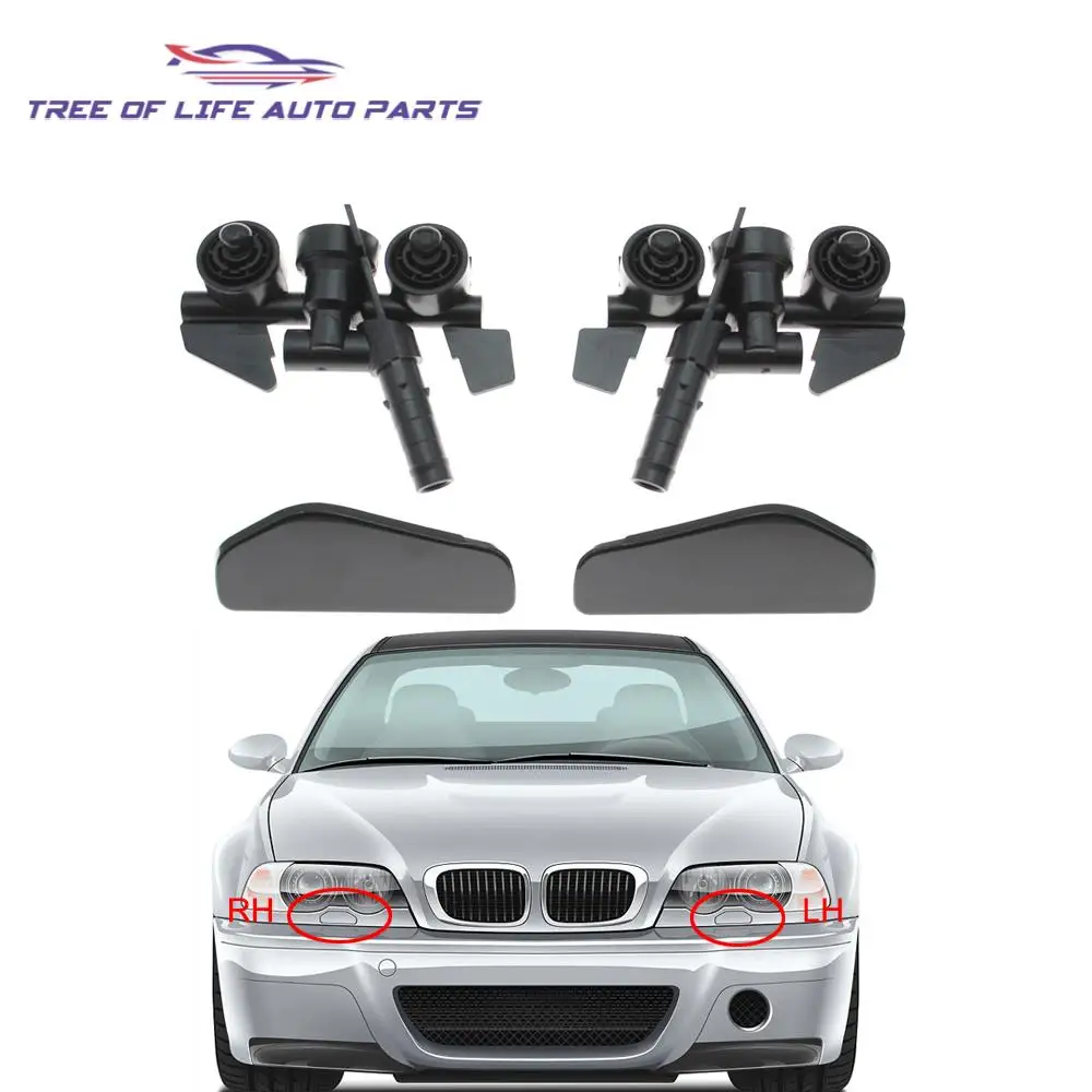 Front Bumper Headlight Washer Spray Nozzle Jet Cover Cap For BMW 3 Series E46 1997 1998 1999 200-2005 61677066847 61677066848 
Front Bumper Headlight Washer Spray Nozzle Jet Cover Cap For BMW 3 Series E46 1997 1998 1999 200-2005 61677066847 61677066848