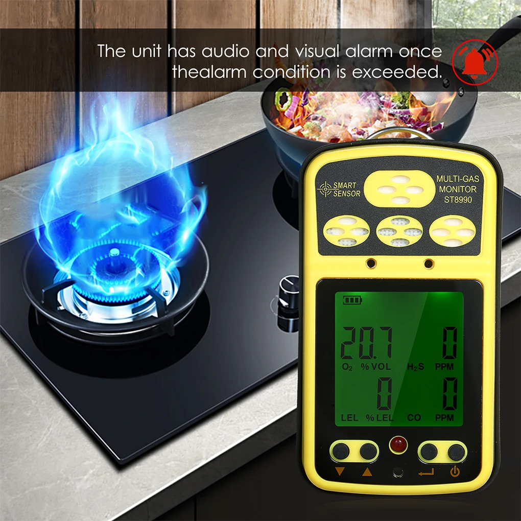 Professional Smart Sensor Intelligent Handheld Gas Monitor Rechargeable Gas Detector Durable Tester 2 Alarm Modes Sensors
Professional Smart Sensor Intelligent Handheld Gas Monitor Rechargeable Gas Detector Durable Tester 2 Alarm Modes Sensors