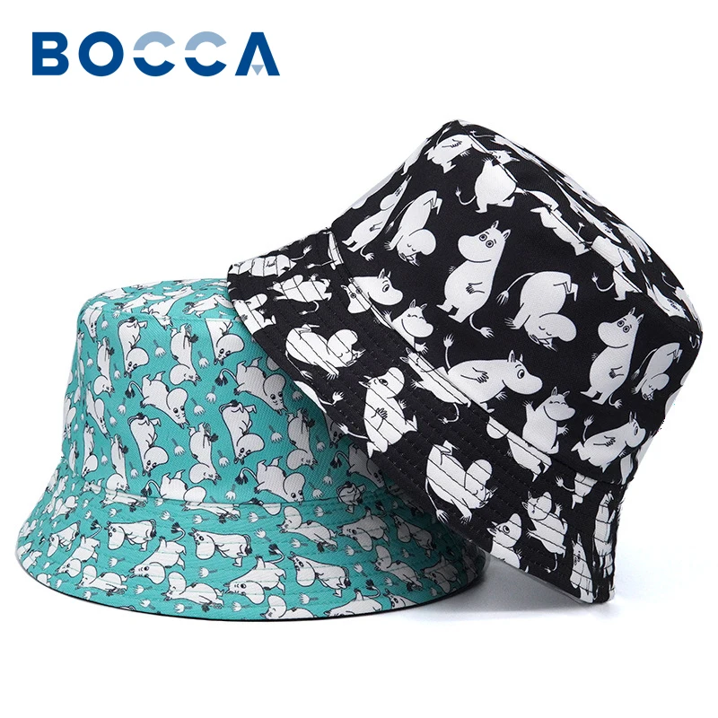 Bocca Cartoon Bucket Hat Animal Printing Panama Fisherman Hats Unisex Double-sided Summer Outdoor Sun Cap Gorras 2023 New Style
Bocca Cartoon Bucket Hat Animal Printing Panama Fisherman Hats Unisex Double-sided Summer Outdoor Sun Cap Gorras 2023 New Style