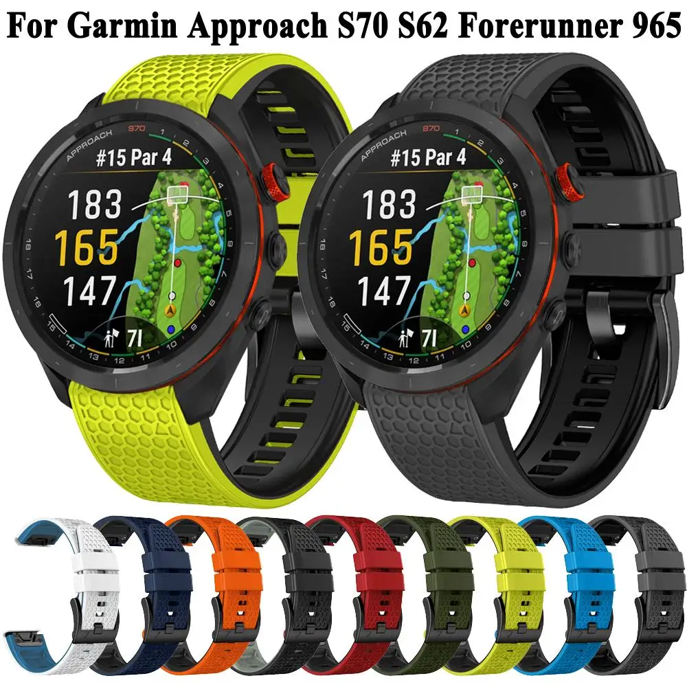 Quickfit 22mm Silicone Strap For Garmin Approach S70 S62 Instinct Forerunner 965 955 945 935 Epix Pro 2 47mm Wristband Bracelet
Quickfit 22mm Silicone Strap For Garmin Approach S70 S62 Instinct Forerunner 965 955 945 935 Epix Pro 2 47mm Wristband Bracelet