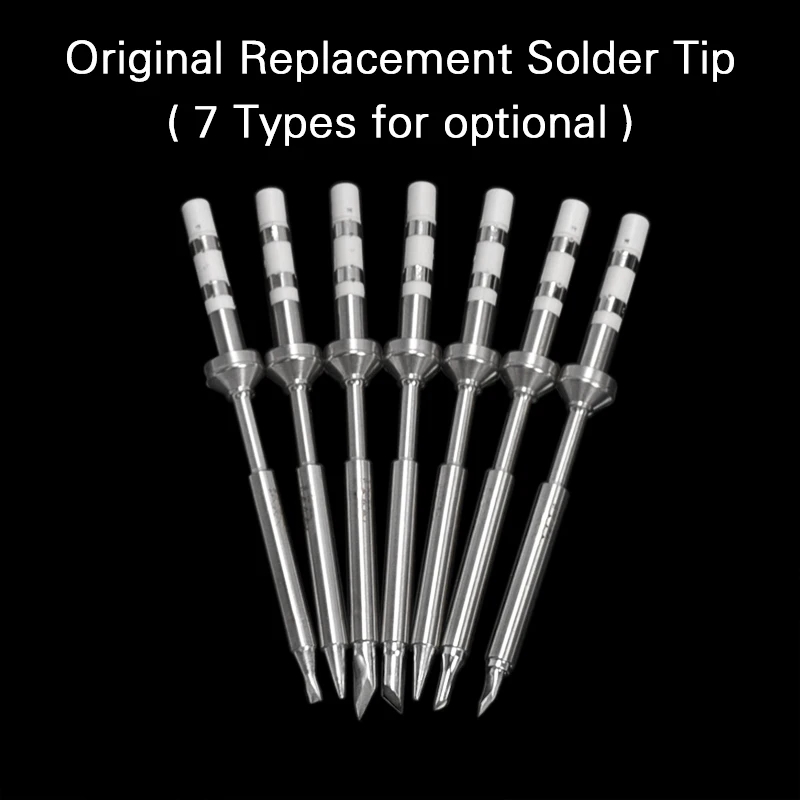60W Original Headd Replacement Solder Tip For TS100 Smart Digital Electric Soldering Iron TS-B2 TS-BC2 TS-C4 TS-D24 7 Kinds Tips
60W Original Headd Replacement Solder Tip For TS100 Smart Digital Electric Soldering Iron TS-B2 TS-BC2 TS-C4 TS-D24 7 Kinds Tips