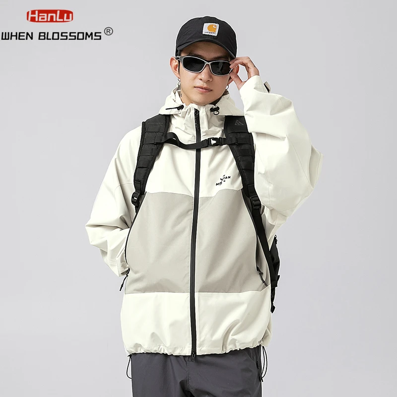 Contrast Color Patchwork Waterproof Hooded Coats Autumn New Men's Women's fashion Outdoor Functional Sports Loose Jacket For Men
Contrast Color Patchwork Waterproof Hooded Coats Autumn New Men's Women's fashion Outdoor Functional Sports Loose Jacket For Men