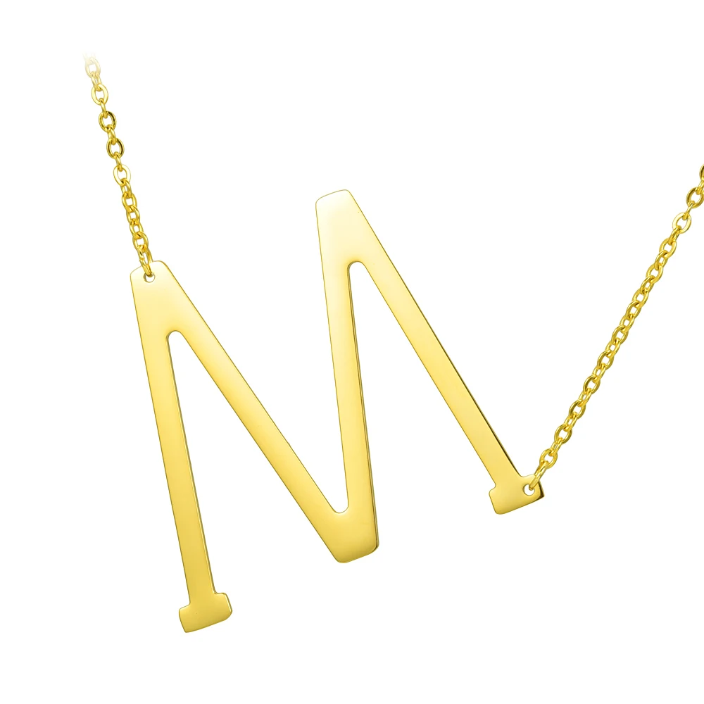 Top Quality Women Girls Initial Letter Necklace Gold Letters Charm Necklaces Pendants Jewelry
Top Quality Women Girls Initial Letter Necklace Gold Letters Charm Necklaces Pendants Jewelry