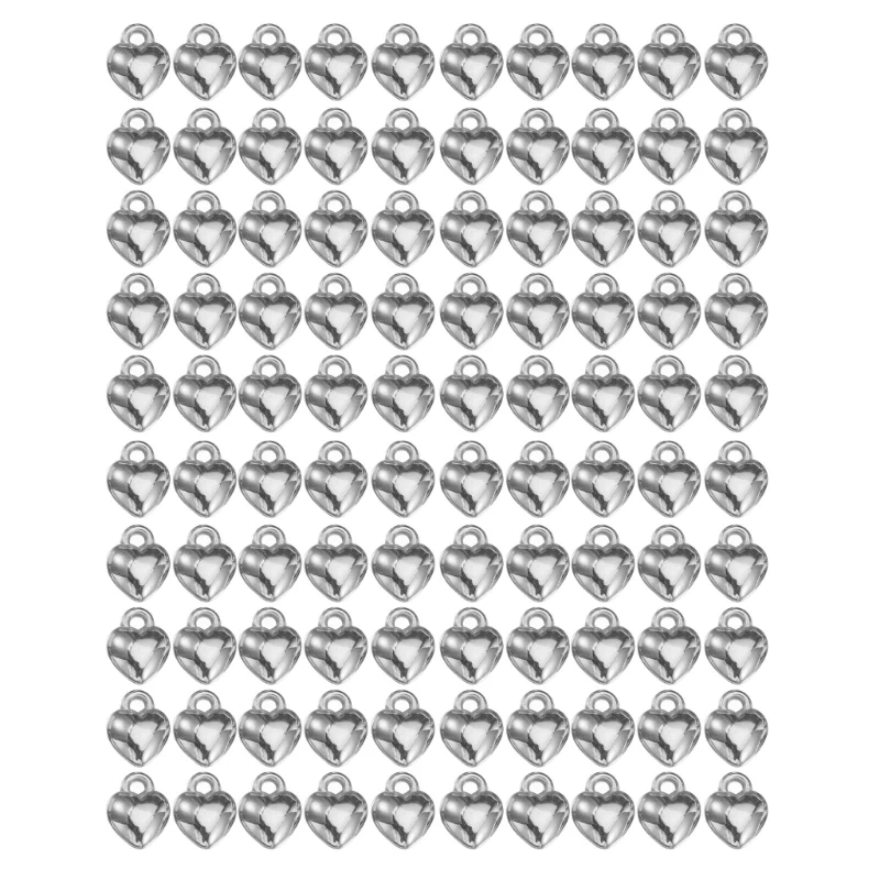 100Pcs Popular Silver Love DIY Accessories Sweet Love Heart Pendants DIY Handmade Bracelet Necklace Earrings Materials
100Pcs Popular Silver Love DIY Accessories Sweet Love Heart Pendants DIY Handmade Bracelet Necklace Earrings Materials