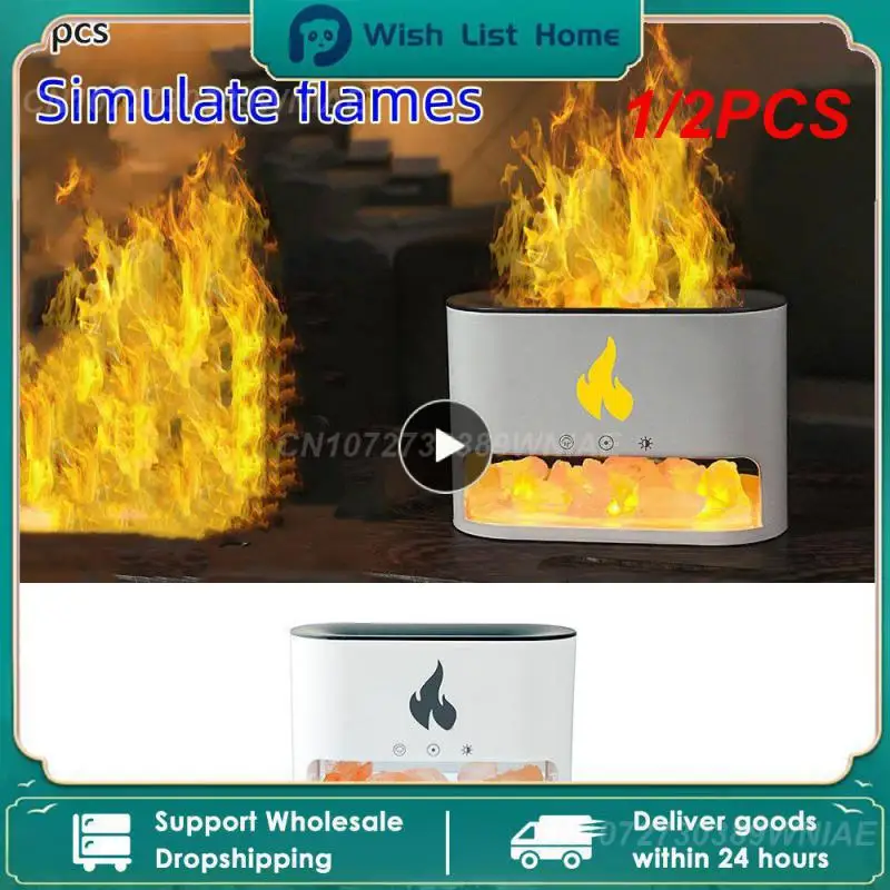 1/2PCS New Flame Air Humidifier 250ml Home Electric Ultrasonic Essential Oil Diffuser Salt Stone with 7 Color LED Mist
1/2PCS New Flame Air Humidifier 250ml Home Electric Ultrasonic Essential Oil Diffuser Salt Stone with 7 Color LED Mist