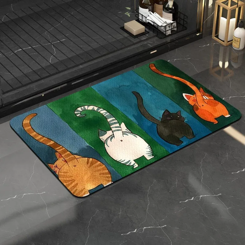 Cute Cats Doormat Non-Slip Door Mat Hallway Kitchen Bedroom Rugs Home Indoor Bathroom Carpet Universal Welcome Mat Front Door
Cute Cats Doormat Non-Slip Door Mat Hallway Kitchen Bedroom Rugs Home Indoor Bathroom Carpet Universal Welcome Mat Front Door