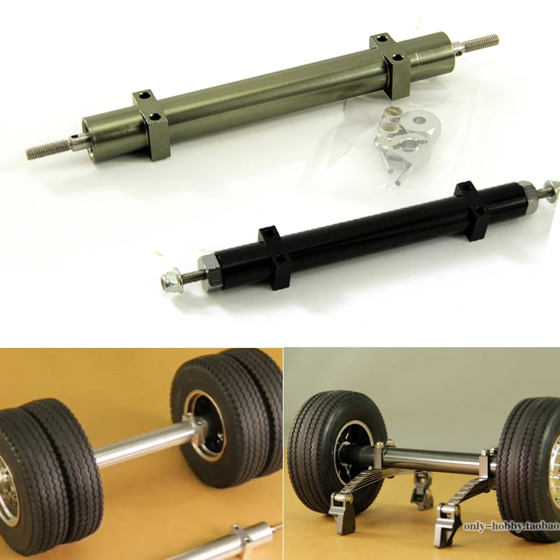 Metal Non-powered Rear Axle 120/140/160mm for 1/14 Tamiya RC Truck Trailer Scania 770S R620 Actros 3363 Volvo FH16 MAN LESU Part
Metal Non-powered Rear Axle 120/140/160mm for 1/14 Tamiya RC Truck Trailer Scania 770S R620 Actros 3363 Volvo FH16 MAN LESU Part