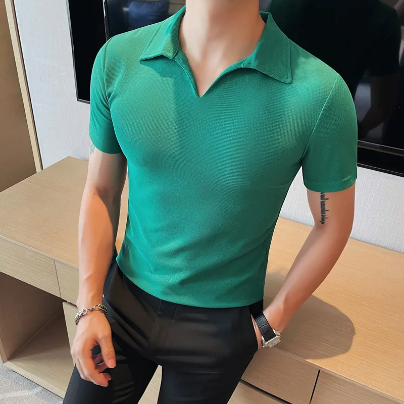 2023 New Men's V-neck Polo with Collar Short Sleeve Casual Business Shirt High Quality Summer Quick Drying Polo Shirts
2023 New Men's V-neck Polo with Collar Short Sleeve Casual Business Shirt High Quality Summer Quick Drying Polo Shirts
