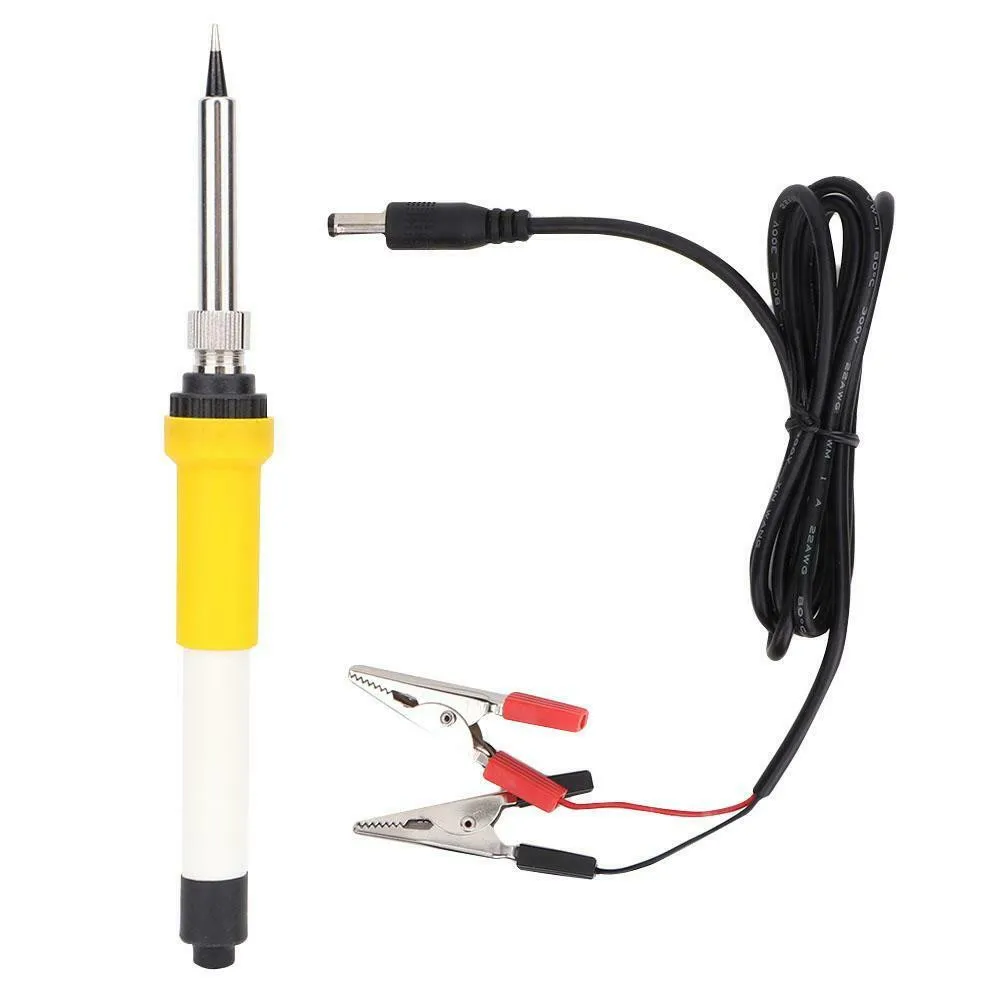 40W Electric Soldering Iron Auto Portable Powered Wiring Repair 1 Set Ceramic Heating Core DC 12V For Soldering
40W Electric Soldering Iron Auto Portable Powered Wiring Repair 1 Set Ceramic Heating Core DC 12V For Soldering