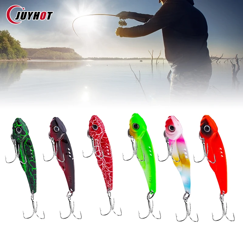 

VIB Fishing Lure Artificial Bait Blade Metal Sinking Spinner Treble Hook Vibration Swimbait Pesca Bass Pike Perch Tackle